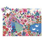 Puzzle la princesse et son paon djeco