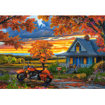 Puzzle promenade d'automne castorland