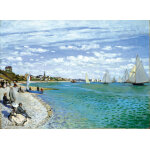Puzzle en bois dcoup  la main - regate  sainte - adresse