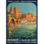 Puzzle roger broders - avignon, le palais des papes, 1922 grafika