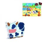 Puzzle silhouette - vaches  la ferme djeco