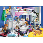 Puzzle soire pyjama pour chatons cobble hill