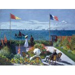 Puzzle en bois d�coup� � la main - terrasse � sainte adresse, claude m