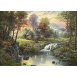 Puzzle thomas kinkade : chalet sur le ruisseau schmidt spiele
