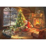 Puzzle thomas kinkade - le p�re no�l est l�! schmidt spiele