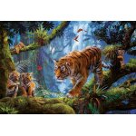 Puzzle tigres dans les arbres educa