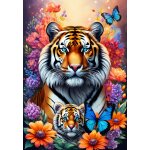 Puzzle tigres - collection amour maternel alipson puzzle