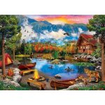 Puzzle time away - cano� au coucher du soleil master pieces