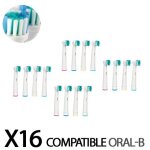 16 recharges brosse à dent électrique brossettes compatible oral - b 16 recharges brosse à dent électrique brossettes compatible oral - b