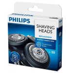 3 tetes rasoir philips serie 5000 aquatouch sh50 / 50 3 tetes rasoir philips serie 5000 aquatouch sh50 / 50