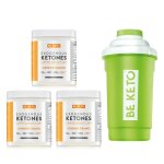 3 x 150 g lime shaker c�tones exog�nes bhb be keto � sunshine orange