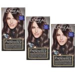 3 x l'or�al recital preference 5. 21 letoile intense k�hles marron clair 180 ml