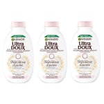 3x garnier ultra doux shampooing cheveux et cuir chevelu d�licats 300 ml d�licatesse d'avoine