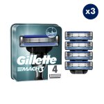 3x4 lames de rasoirs mach 3, gillette 3x4 lames de rasoirs mach 3, gillette