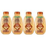 4x garnier ultra doux shampooing cheveux fragiles cassants 300 ml tr�sors miel