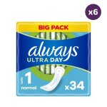 Serviettes hygieniques always ultra normal - always - taille 1 - barrire anti - fuites - flux moyen
