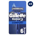 6x6 rasoirs jetables sensor 3, gillette