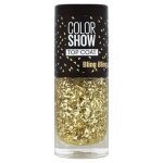 95 bling bling top coat - vernis a ongles colorshow 60 seconds de gemey - maybelline