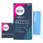 Asfasfq - veet expert - 40 bandes de cire froide corps & jambes - peaux sensibles - finition parfaite ... Asfasfq - veet expert - 40 bandes de cire froide corps & jambes - peaux sensibles - finition parfaite ...