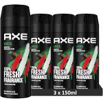 Axe deodorant - africa - g�ranium et vanille - 48h non stop frais - 150ml (x 3)