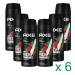 Axe deodorant - africa - g�ranium et vanille - 48h non stop frais - 150ml (x 6)