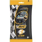 Bic pochette de 8 (bic 3 action) rasoir - 3 lames - bande lubrifiante