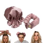 Bigoudi - boucle les cheveux pendant la nuit et sans chaleur rose