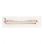 Bigoudis permanente blanc / rose longs 6. 5 mm