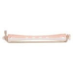 Bigoudis a permanente longs rose / blanc 6. 5 mm