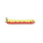 Bigoudis permanente rouge / jaune longs 9 mm