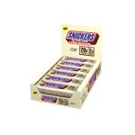 Boîte snickers hi protein low sugar bar (12x57g)chocolat blanc barres protéinéesmars protein Boîte snickers hi protein low sugar bar (12x57g)chocolat blanc barres protéinéesmars protein