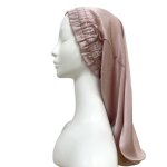 Bonnet cheveux, bonnet de nuit, bonnet de nuit soie de m�rier rose clair