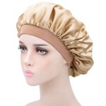 Bonnet de nuit bonnet satin (taille unique) beige