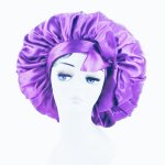 Bonnet de nuit bonnet de nuit en soie de m�rier violet