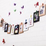Bricolage tenture murale cadre photo a faire soi - mme kraft papier cadre photo affichage art moderne ...