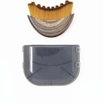 Brosse de contour lymphatique - brosse de soin du visage avec couvercle pour un massage doux
