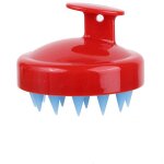 Brosse pour massage et peeling du cuir chevelu rouge