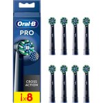 Brossette dentaire oral - b cross action black x8 x - filaments Brossette dentaire oral - b cross action black x8 x - filaments