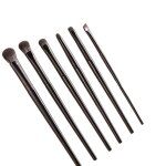 Coffret pinceaux de maquillage et crayons a paupi�res 6 pi�ces le noir le noir