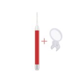 La couleur rouge lampe de poche led pour nettoyer les oreilles de b�b�, stylo endoscopique, cuill�re ...