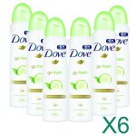 Dove go fresh concombre a�rosol d�odorant anti - transpirant - 150 ml - ( x6 )