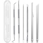 Ensemble d'outils de coupe d'ongles 6 en 1, kit de coupe - ongles pour ongles, ensemble de manucure argent ...