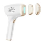 Epilateur ipl � refroidissement par glace 3 - en - 1 avec 3 t�tes rempla�ables