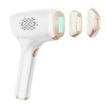 Epilateur ipl � refroidissement glac� 3 - en - 1 avec 3 t�tes rempla�ables