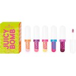 Essence juicy bomb lip oil set 02 pout of paradise, coffret de 5 huiles a l�vres, parfum tropical, cadeau ...