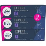 Expert - lot de 3 crèmes dépilatoire poils tenaces - corps & jambes - agit en 2min - 3x200ml Expert - lot de 3 crèmes dépilatoire poils tenaces - corps & jambes - agit en 2min - 3x200ml