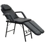 Fauteuil de massage pour traitement facial simili - cuir noir Fauteuil de massage pour traitement facial simili - cuir noir