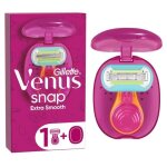 Gillette venus extra smooth snap rasoir, 1 petit manche, 1 recharge de lame, a 5 lames, rasage de tr�s ...