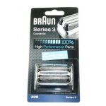Grille + couteaux series 3 / kp32s couleur argent pour rasoir braun