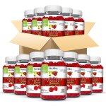 Herbion naturals lot de 60 gommes biologiques au vinaigre de cidre de pomme pour la gestion du poids, ... Herbion naturals lot de 60 gommes biologiques au vinaigre de cidre de pomme pour la gestion du poids, ...